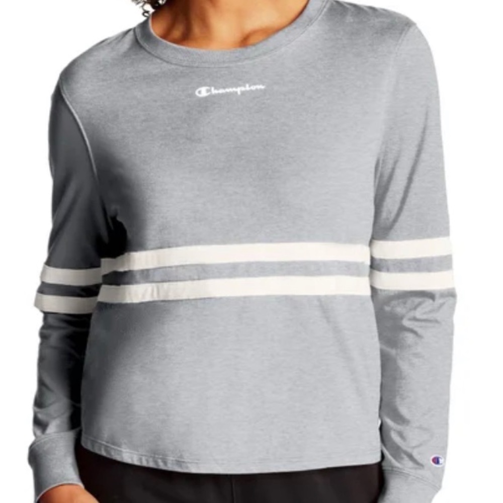 Champion Heritage Long-Sleeve Tee, Script Logo (S)